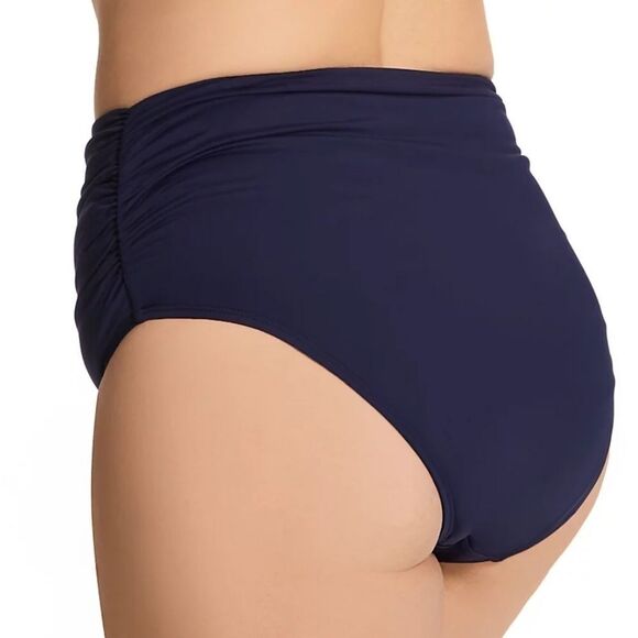Anne Cole Live in Color Convertible Swim Bottom Navy Plus Size Swumwear - Picture 2 of 9
